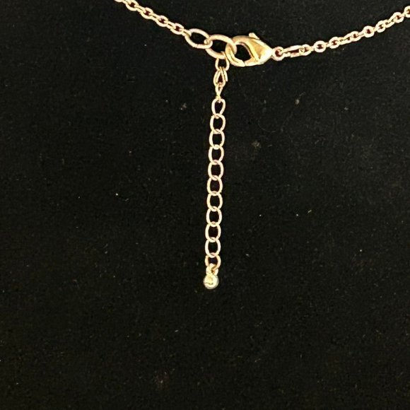 2pc. Silver tone Blue Beaded/Flower adjustable Necklace & Bracelet set - Picture 3 of 7